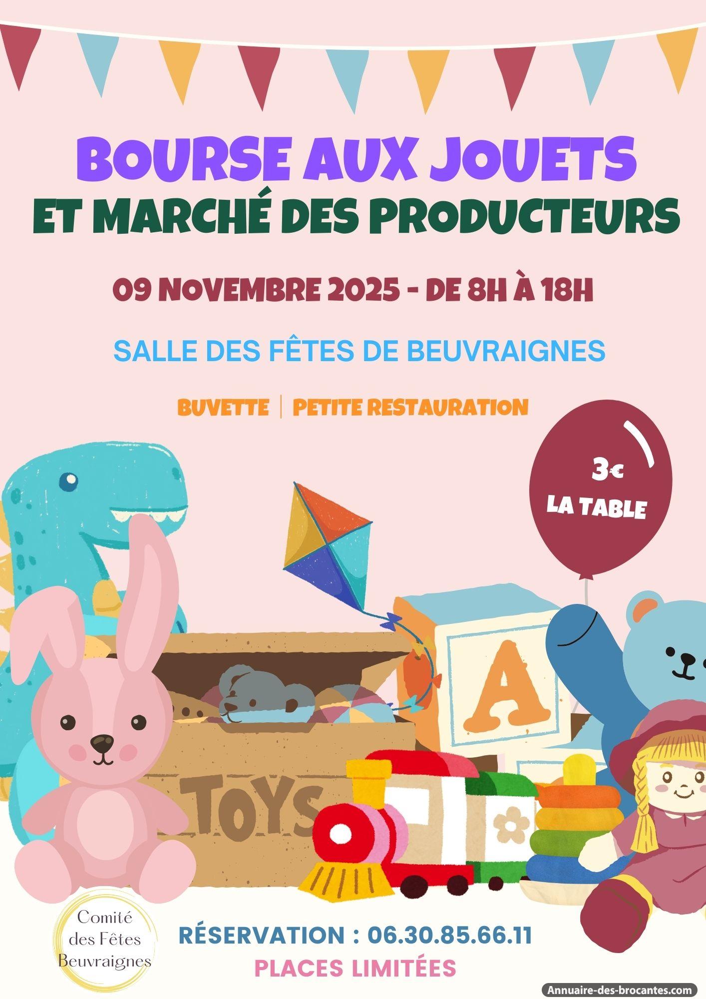 Affiche de Bourse aux jouets à Beuvraignes