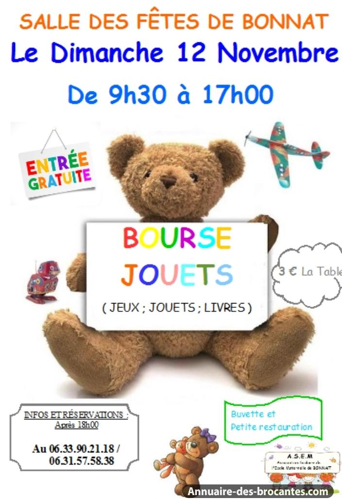 Affiche de Bourse aux jouets à Bonnat