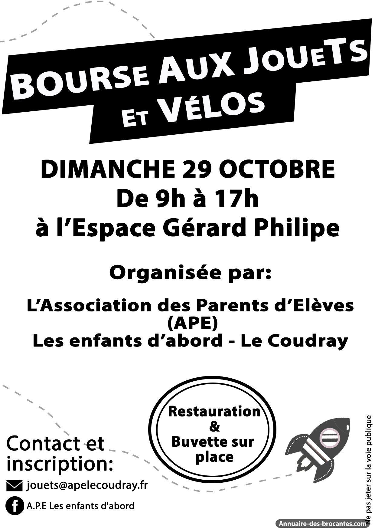 Affiche de Bourse aux jouets à Le Coudray