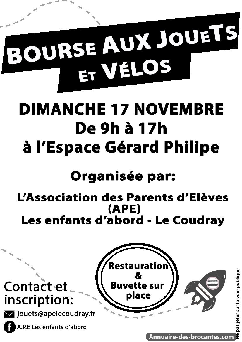 Affiche de Bourse aux jouets à Le Coudray