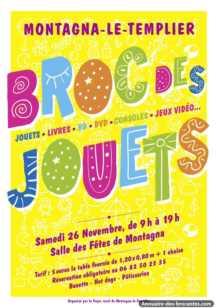 Affiche de Bourse aux jouets à Montagna-le-Templier