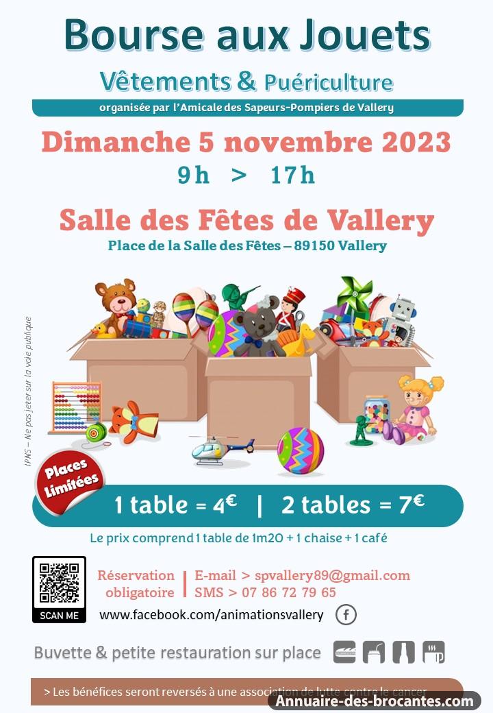Affiche de Bourse aux jouets à Vallery
