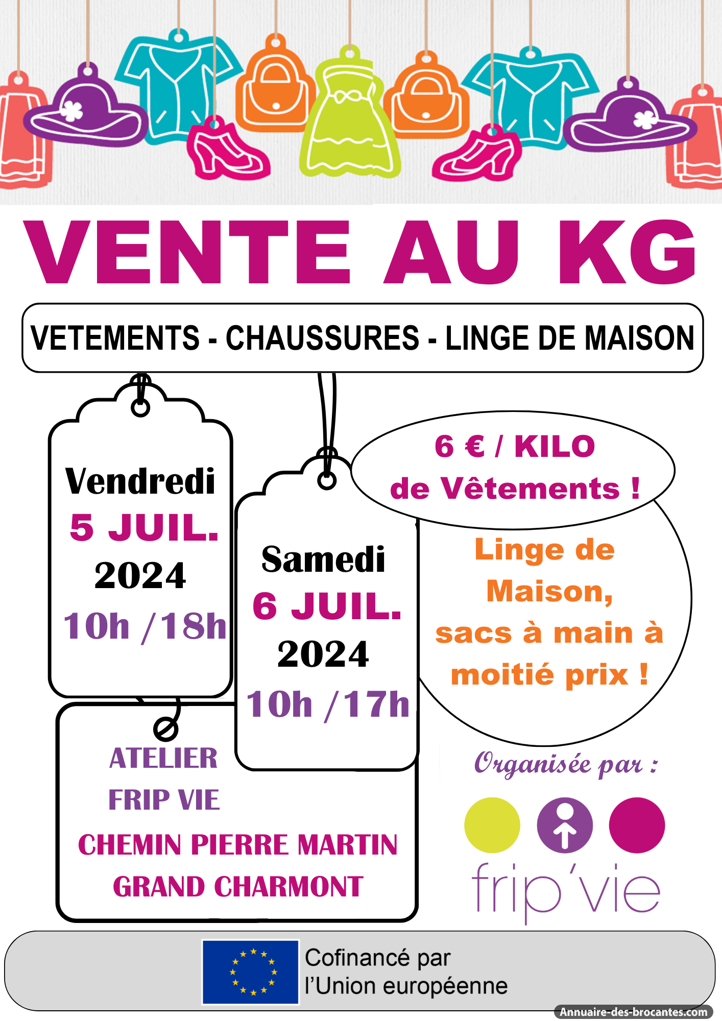 Affiche de Bourse aux vêtements à Grand-Charmont