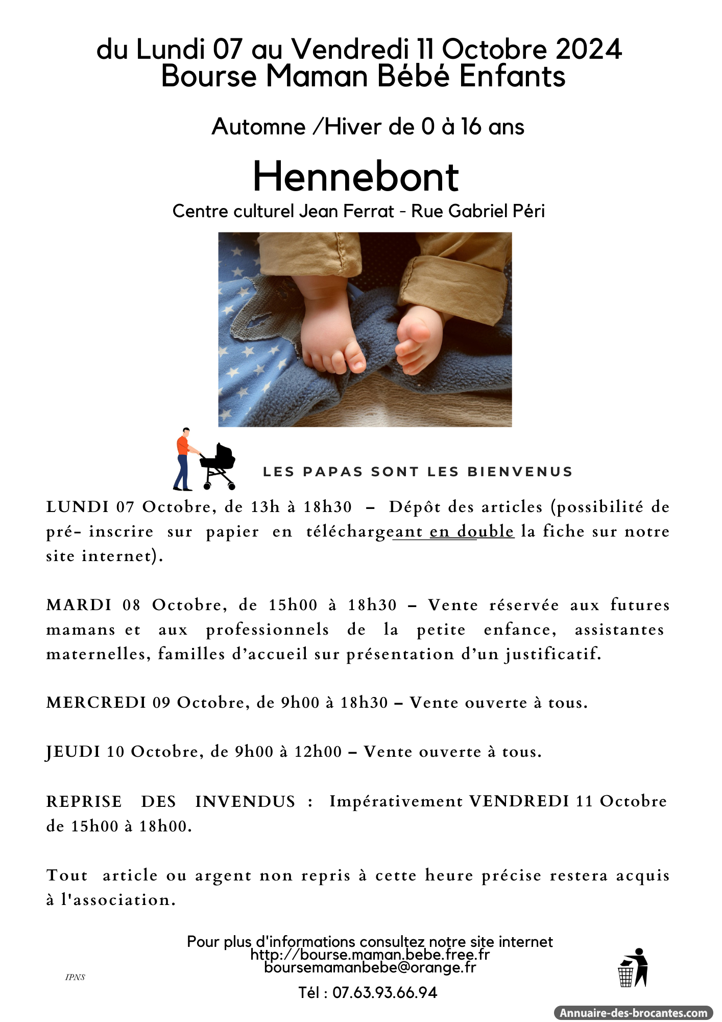 Affiche de Bourse aux vêtements à Hennebont
