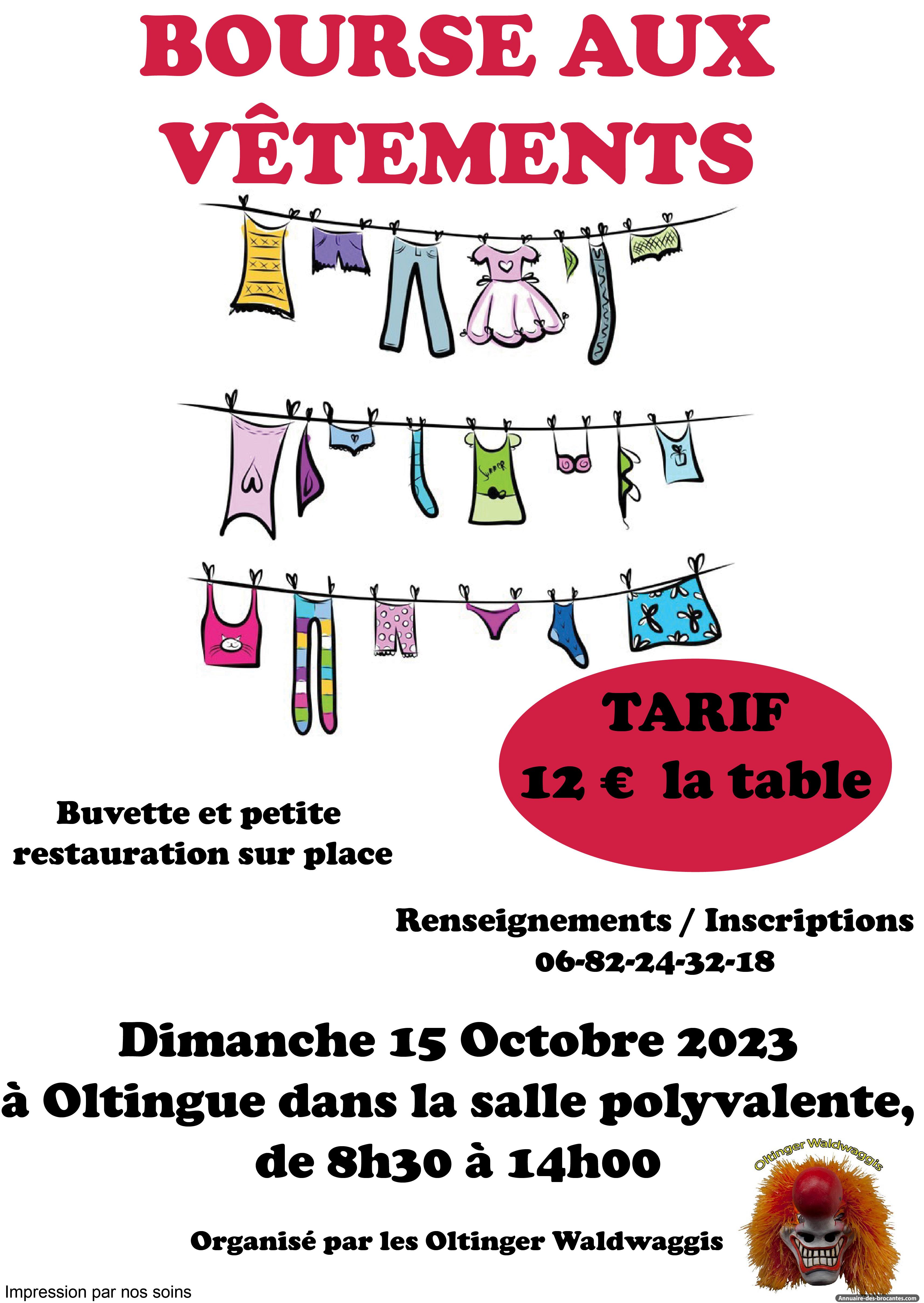 Affiche de Bourse aux vêtements à Oltingue