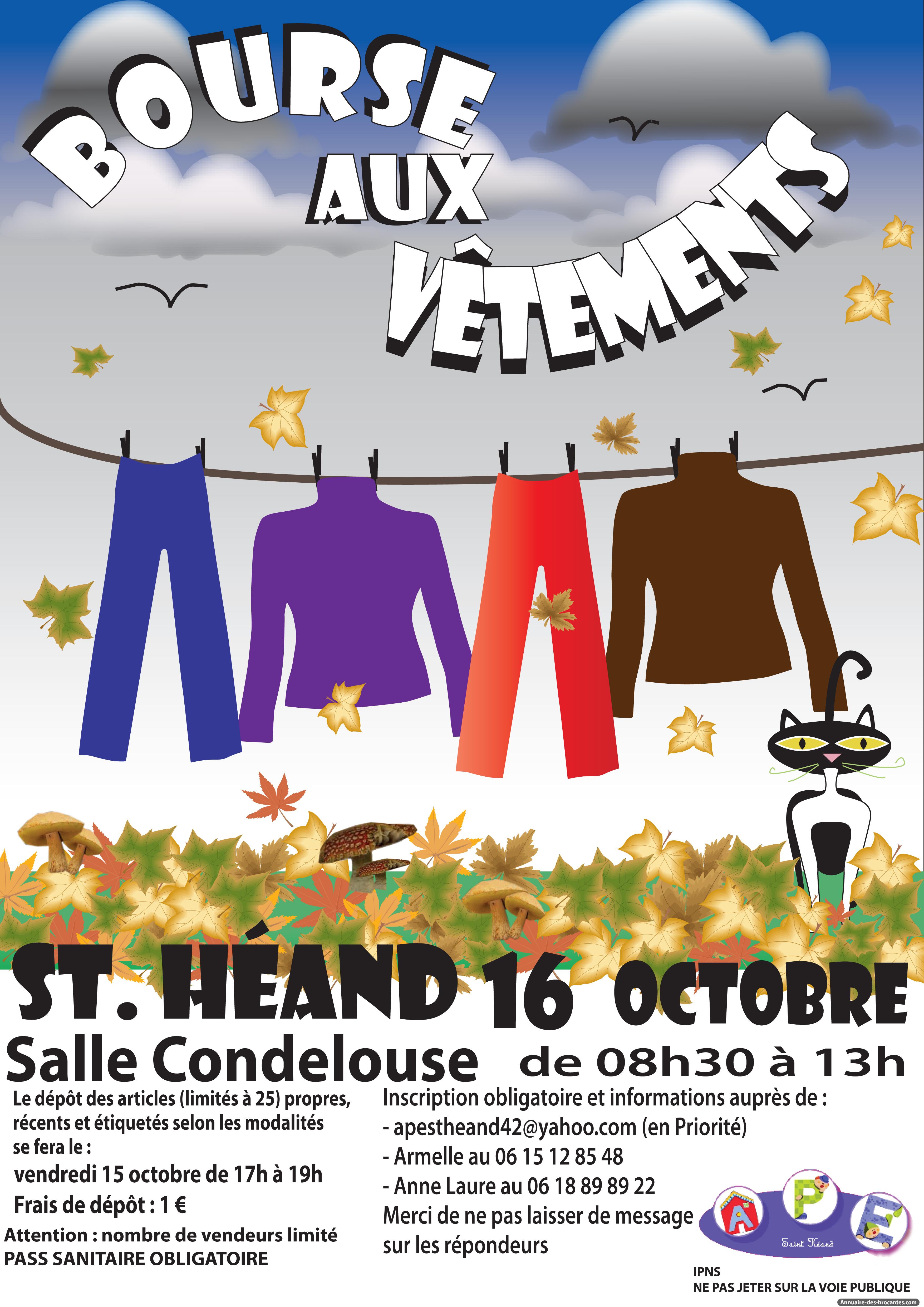 Affiche de Bourse aux vêtements à Saint-Héand