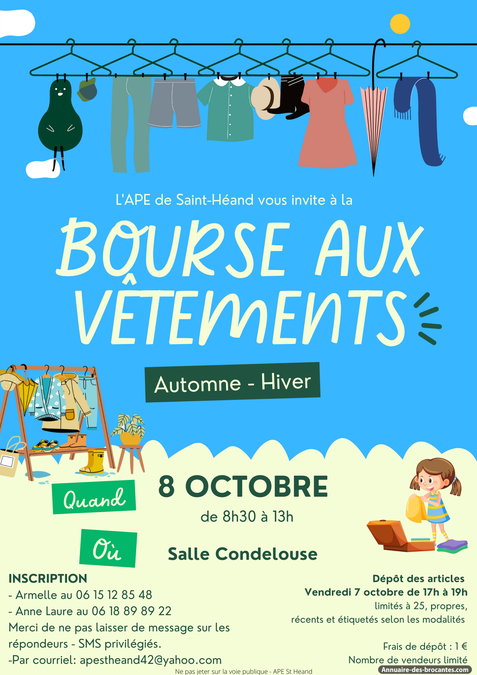 Affiche de Bourse aux vêtements à Saint-Héand