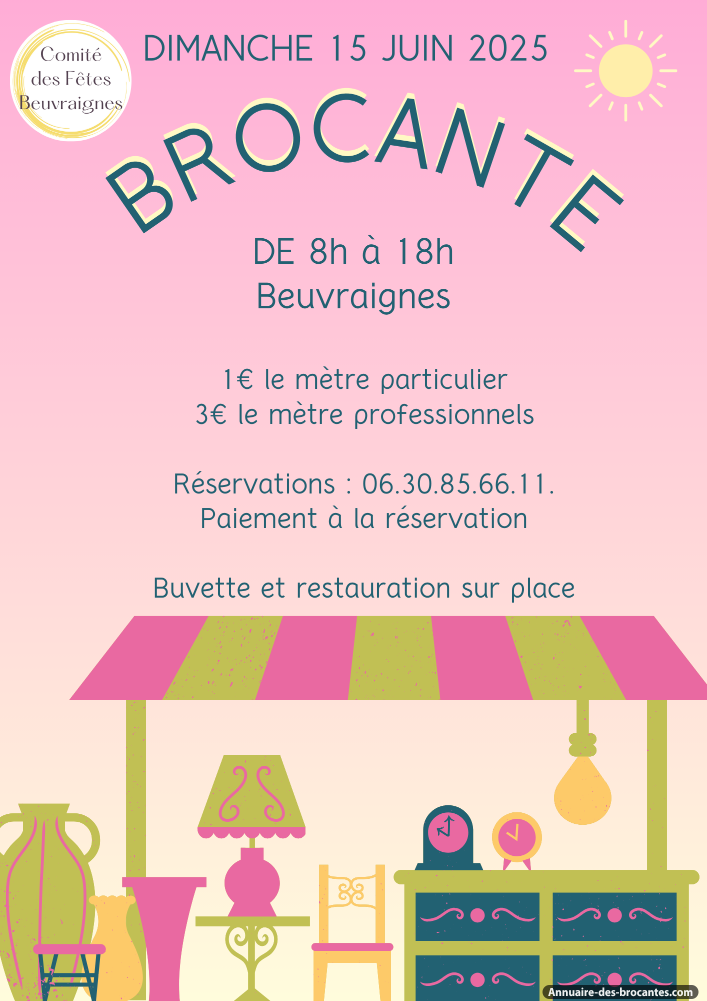 Affiche de Brocante à Beuvraignes