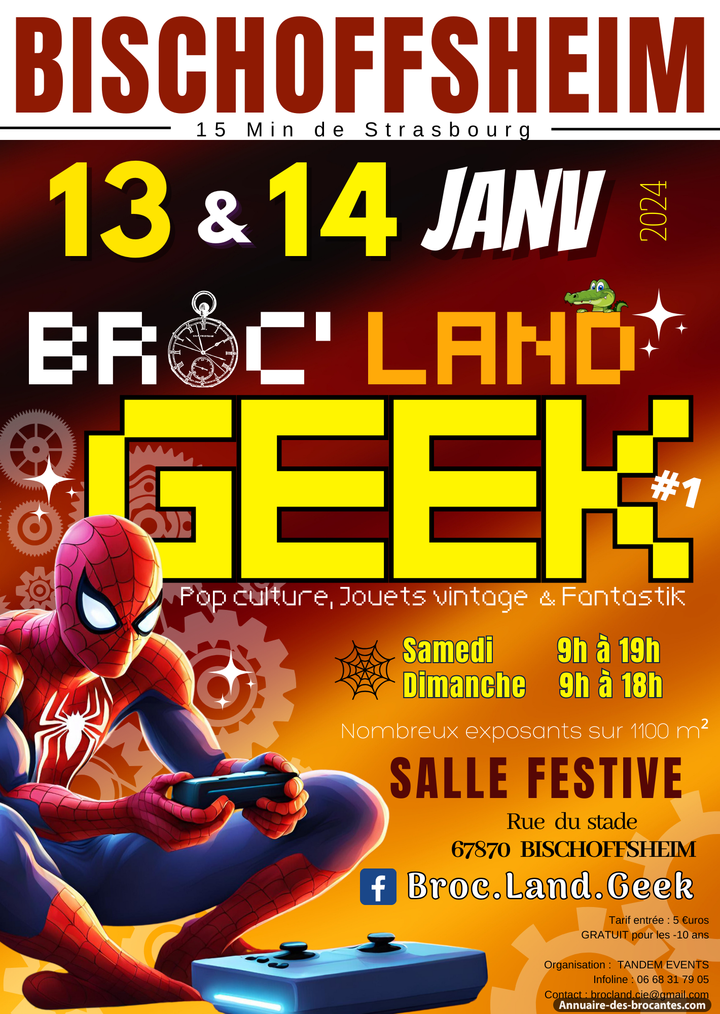 Affiche de Brocante à Bischoffsheim