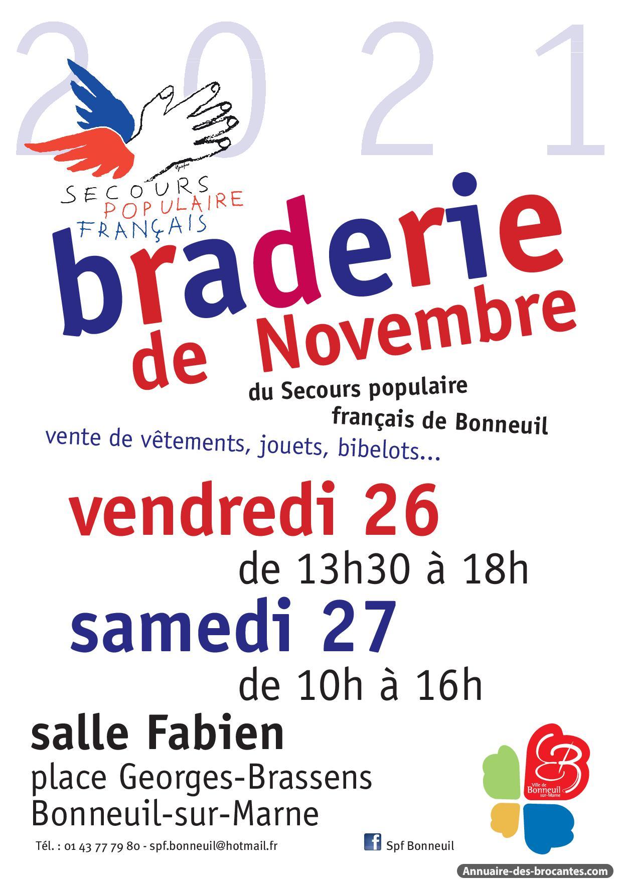 Affiche de Brocante à Bonneuil-sur-Marne