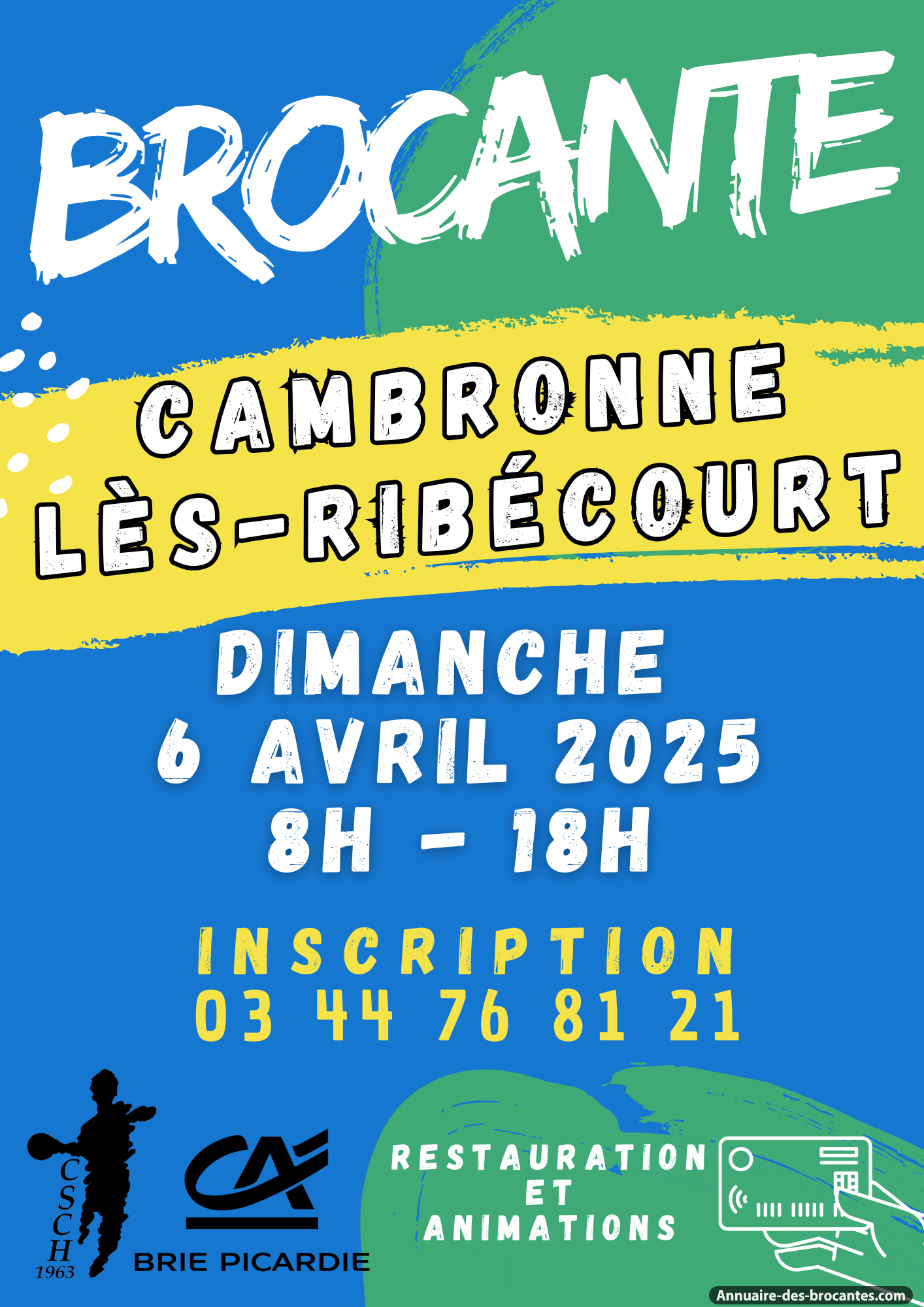Affiche de Brocante à Cambronne-lès-Ribécourt