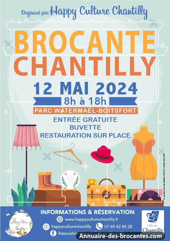 Affiche de Brocante à Chantilly