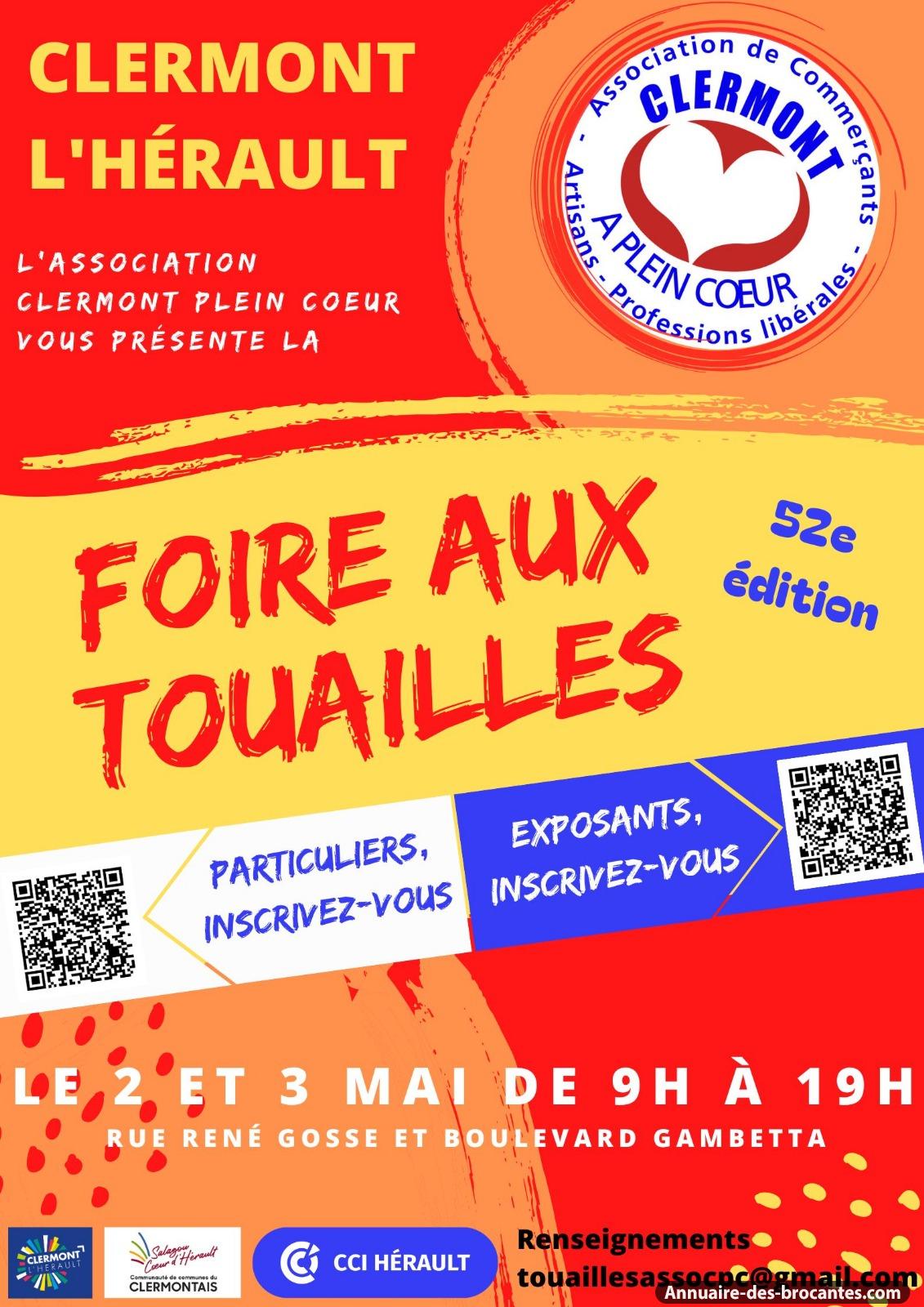 Affiche de Brocante à Clermont-l'Hérault