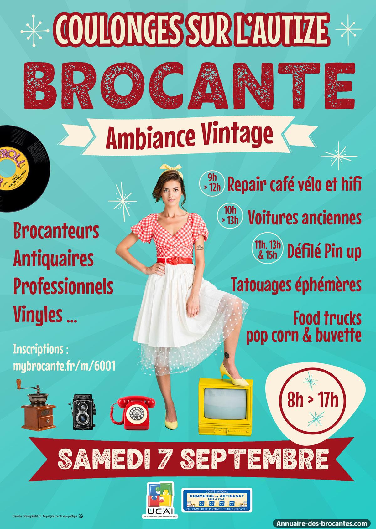 Affiche de Brocante à Coulonges-sur-l'Autize