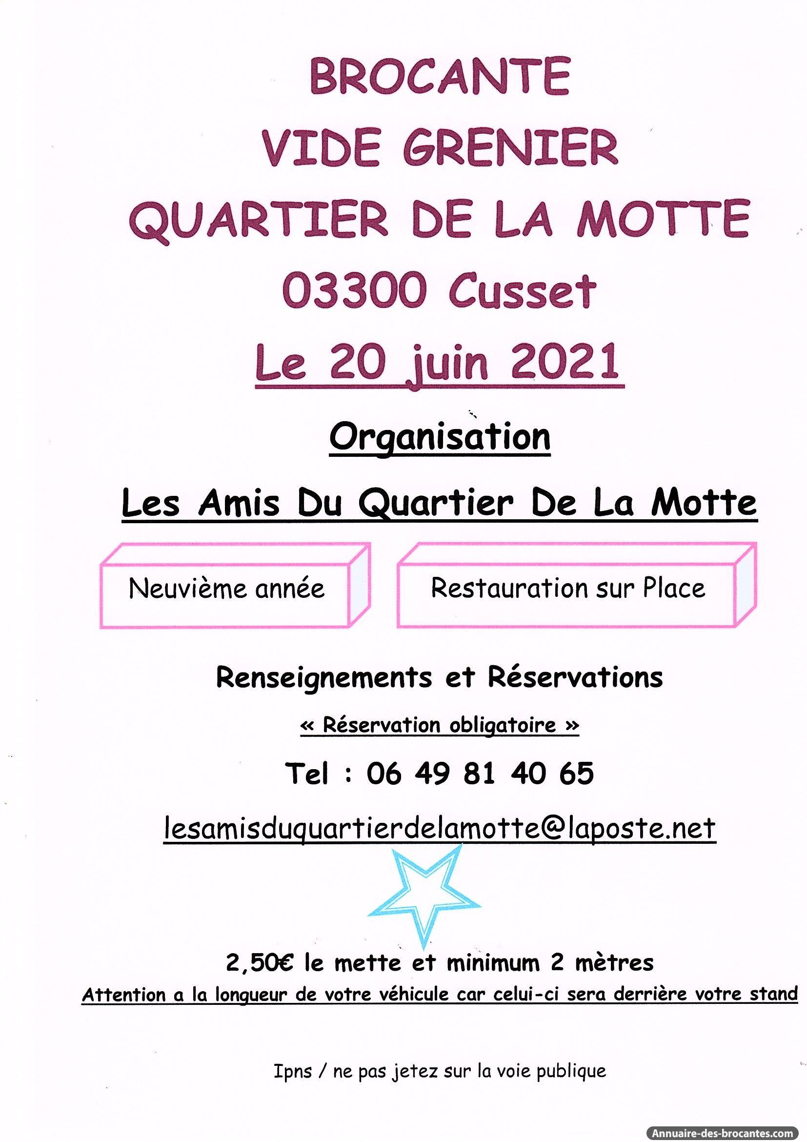 Affiche de Brocante à Cusset