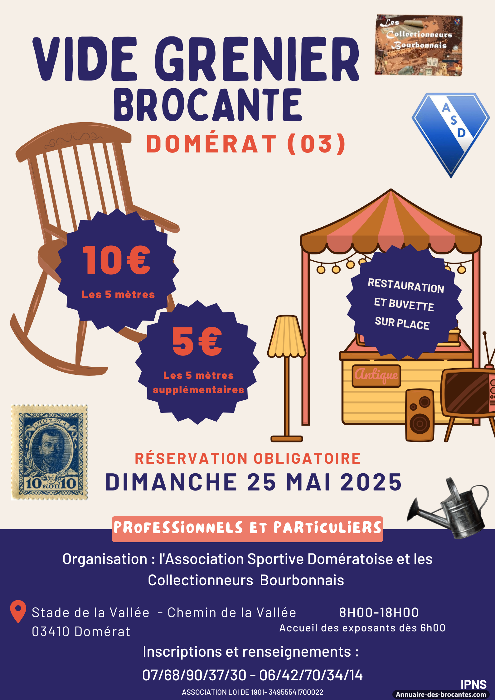Affiche de Brocante à Domérat
