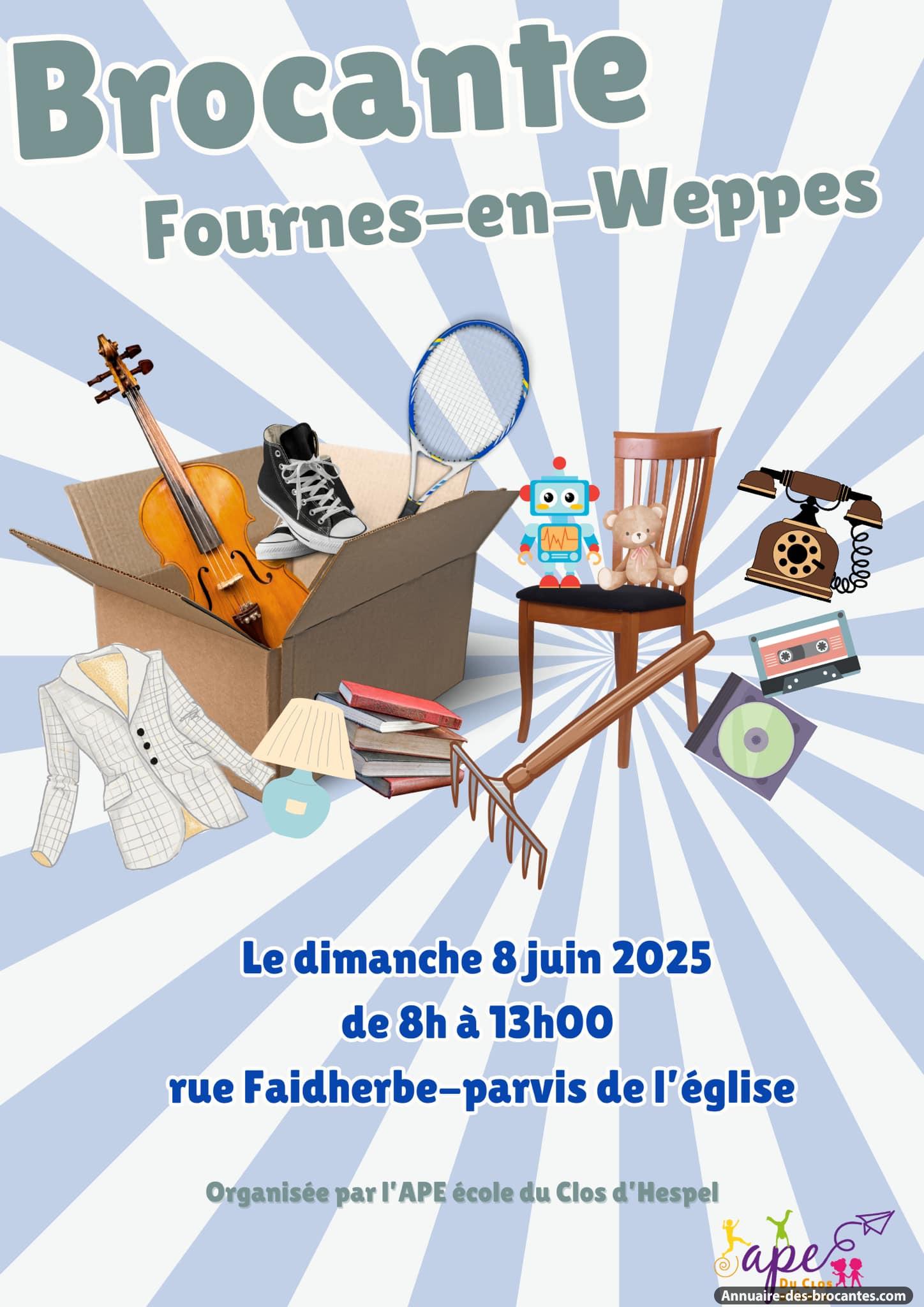 Affiche de Brocante à Fournes-en-Weppes