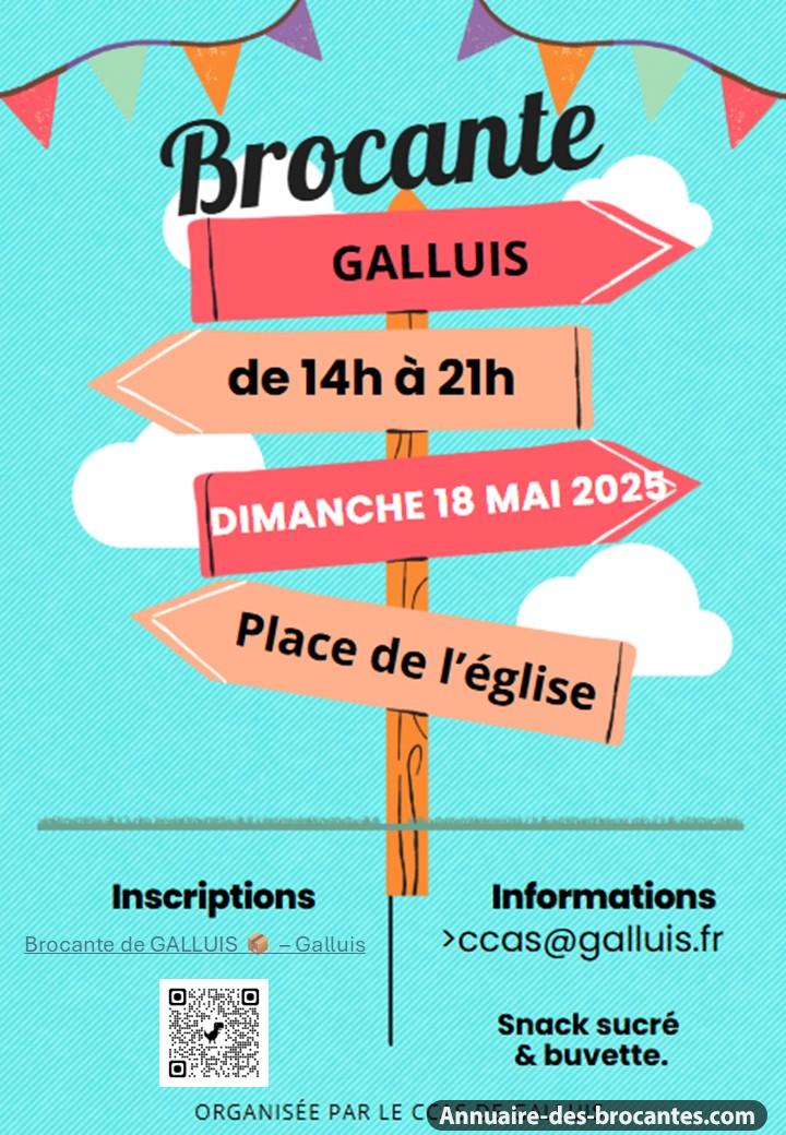 Affiche de Brocante à Galluis