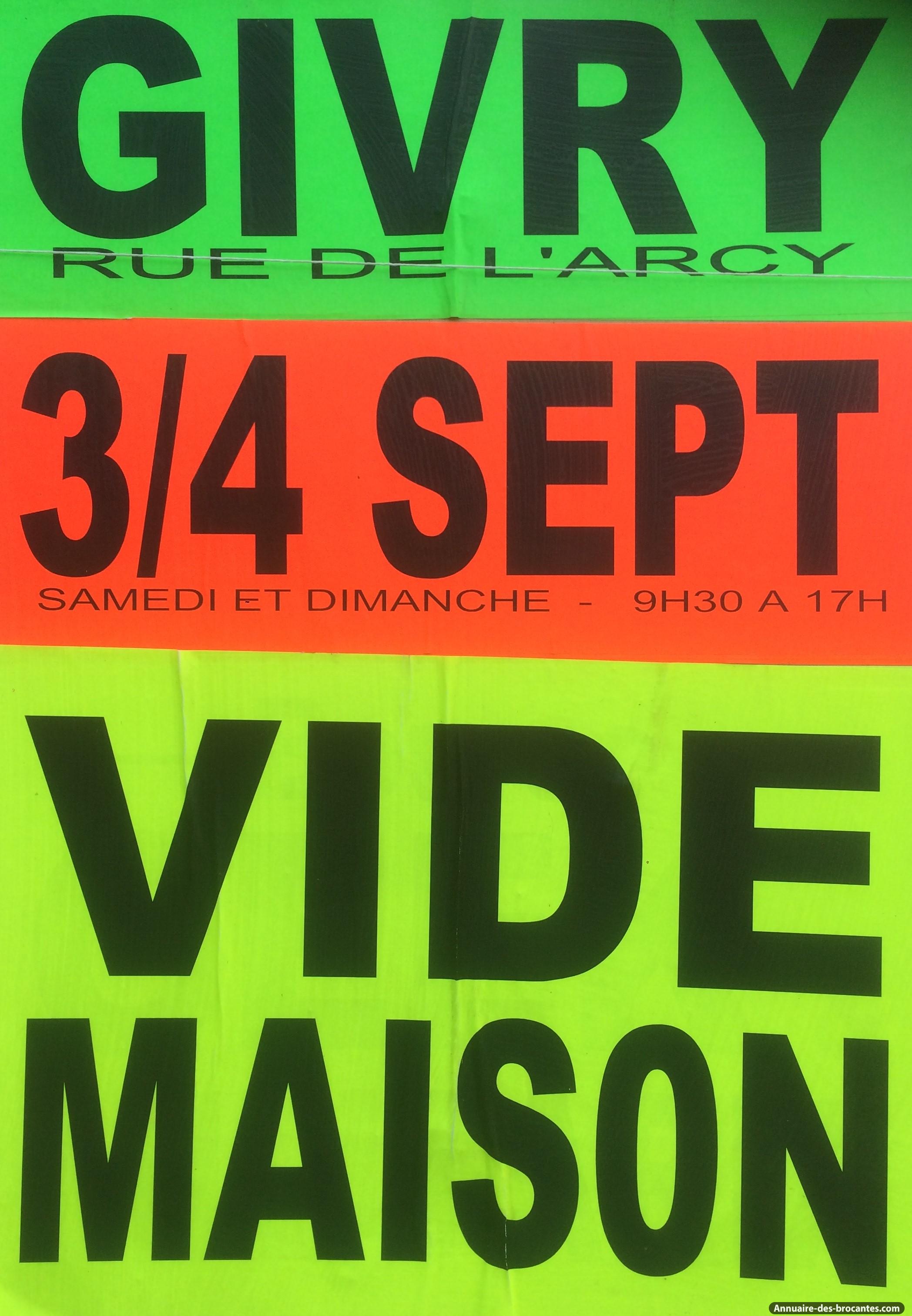 Affiche de Brocante à Givry