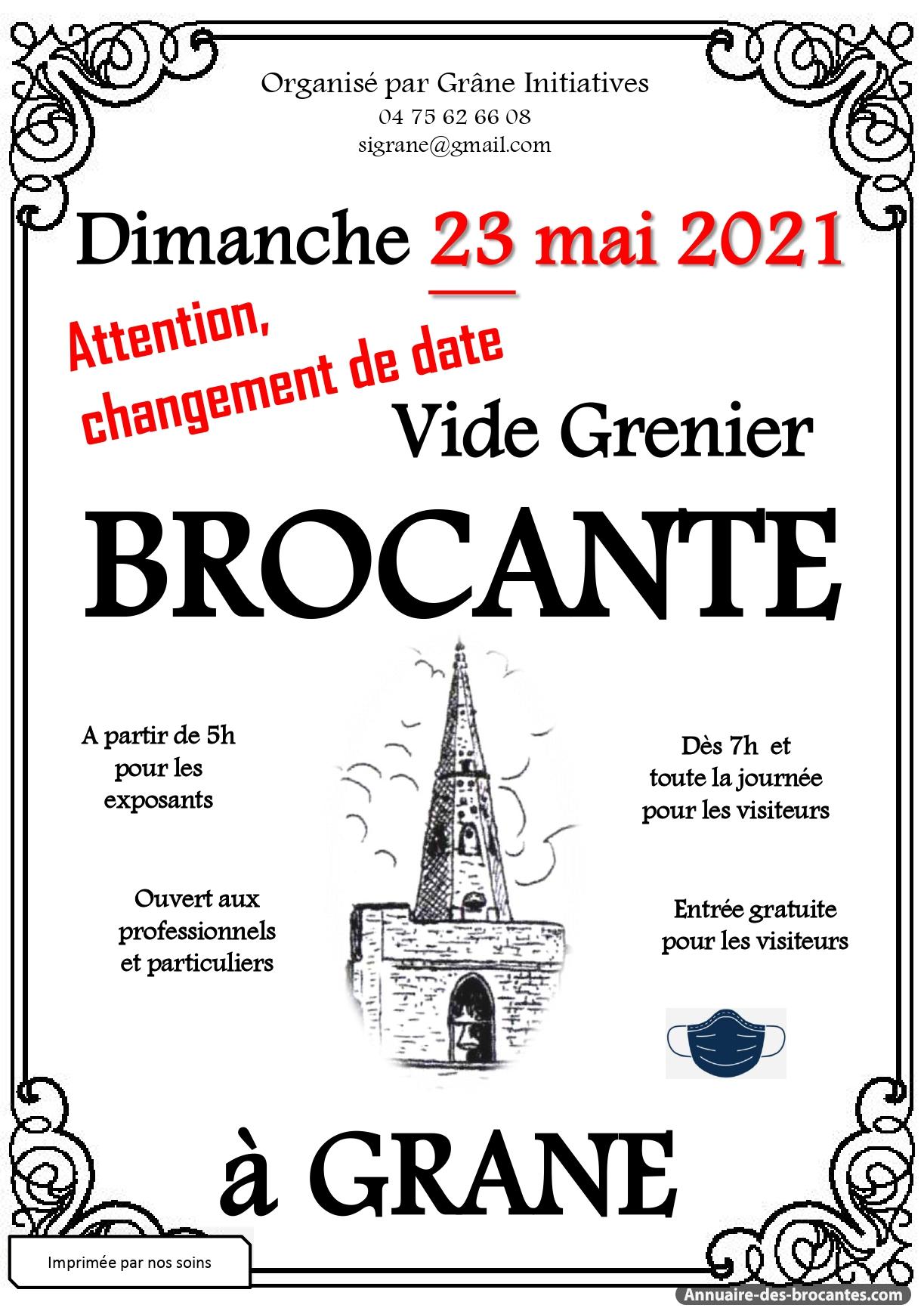 Affiche de Brocante à Grane