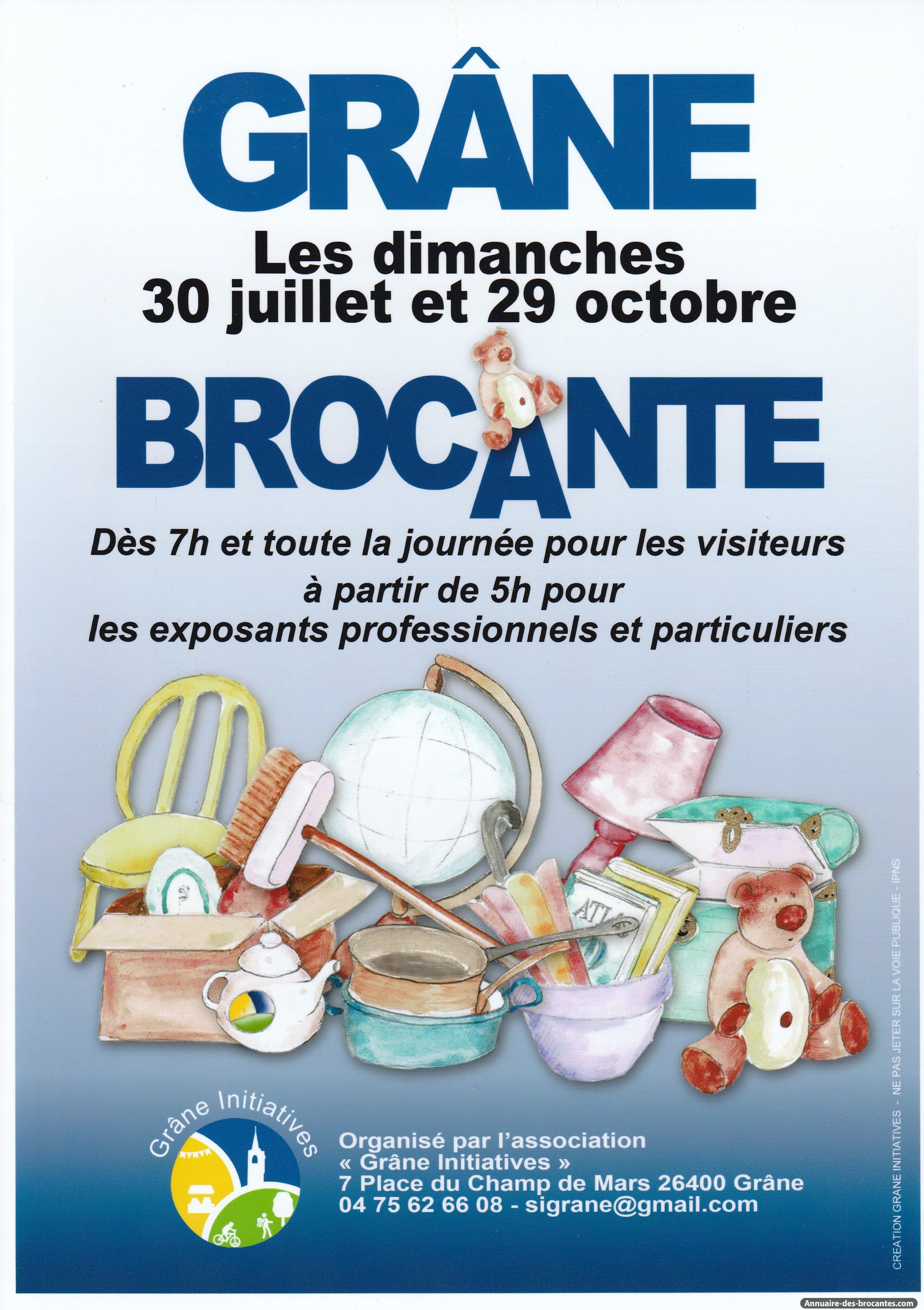 Affiche de Brocante à Grane