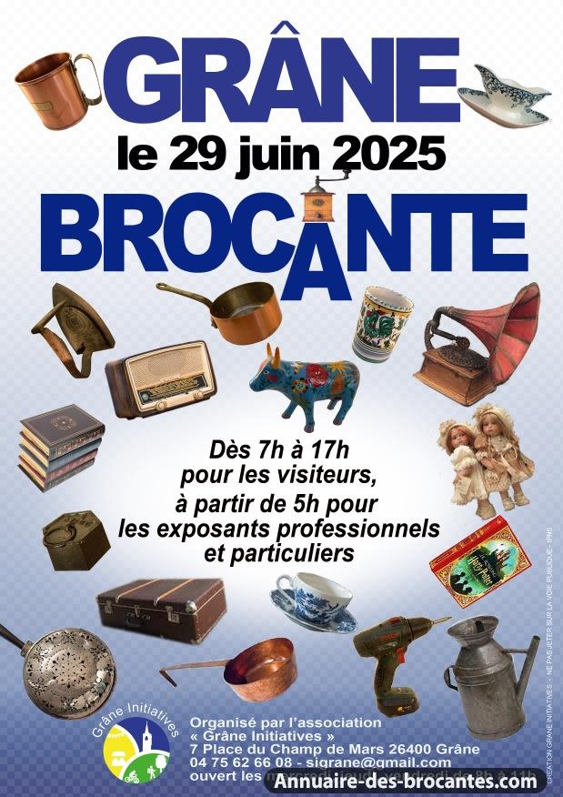 Affiche de Brocante à Grane