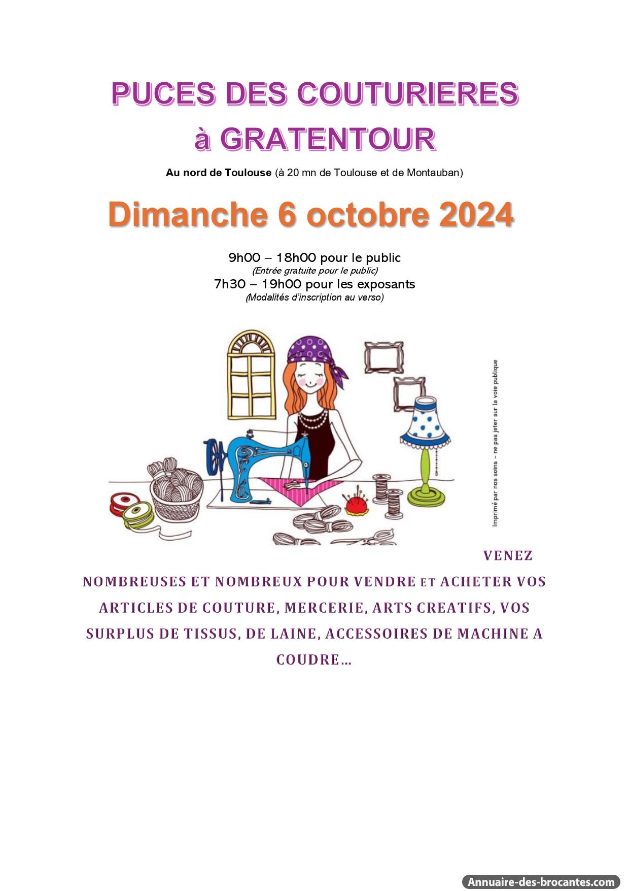Affiche de Brocante à Gratentour