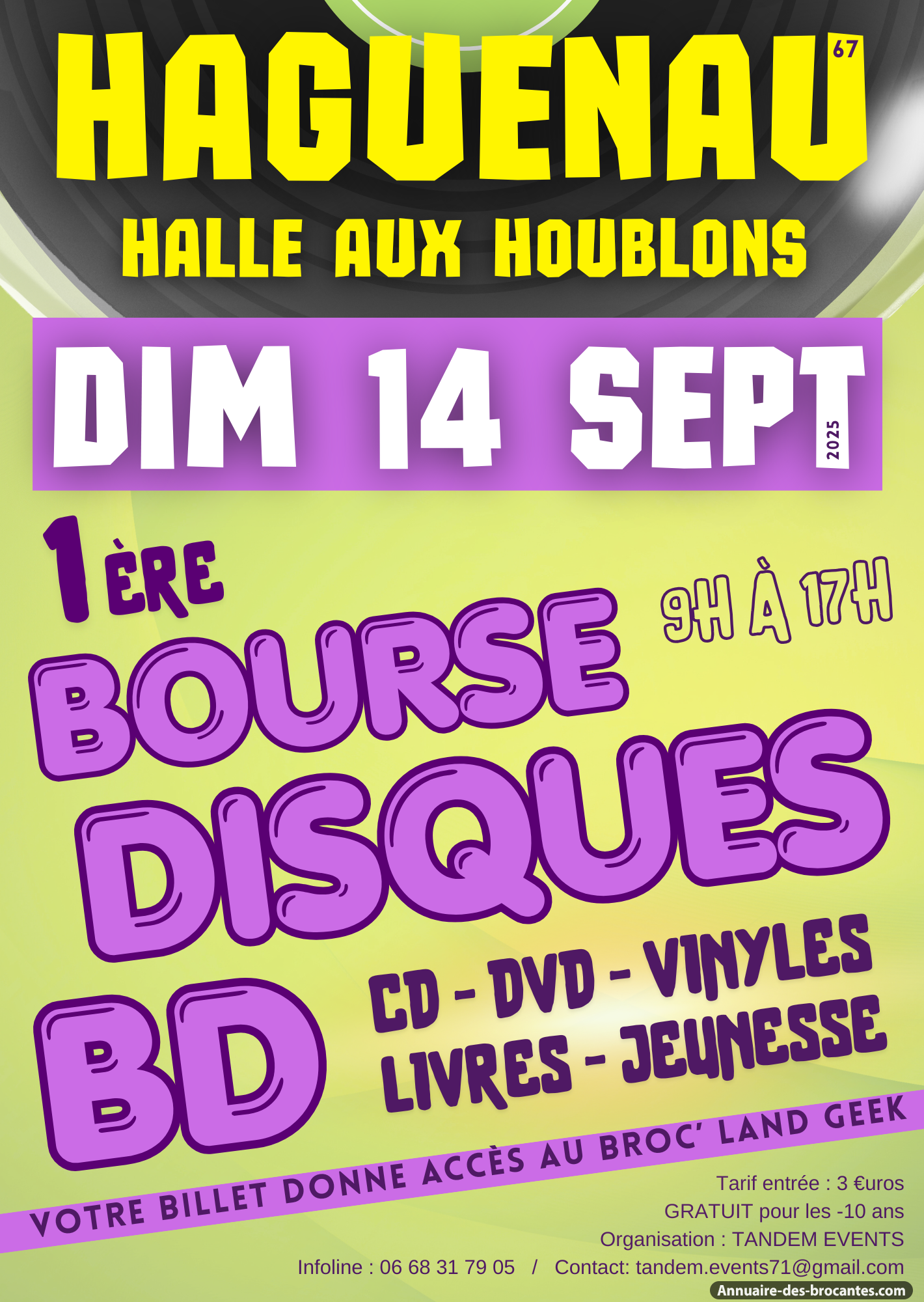 Affiche de Brocante à Haguenau