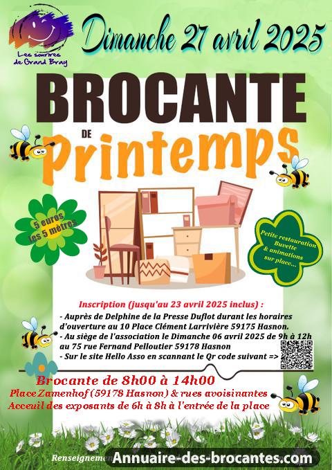 Affiche de Brocante à Hasnon