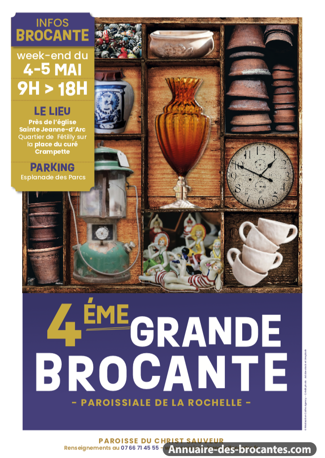 Affiche de Brocante à La Rochelle