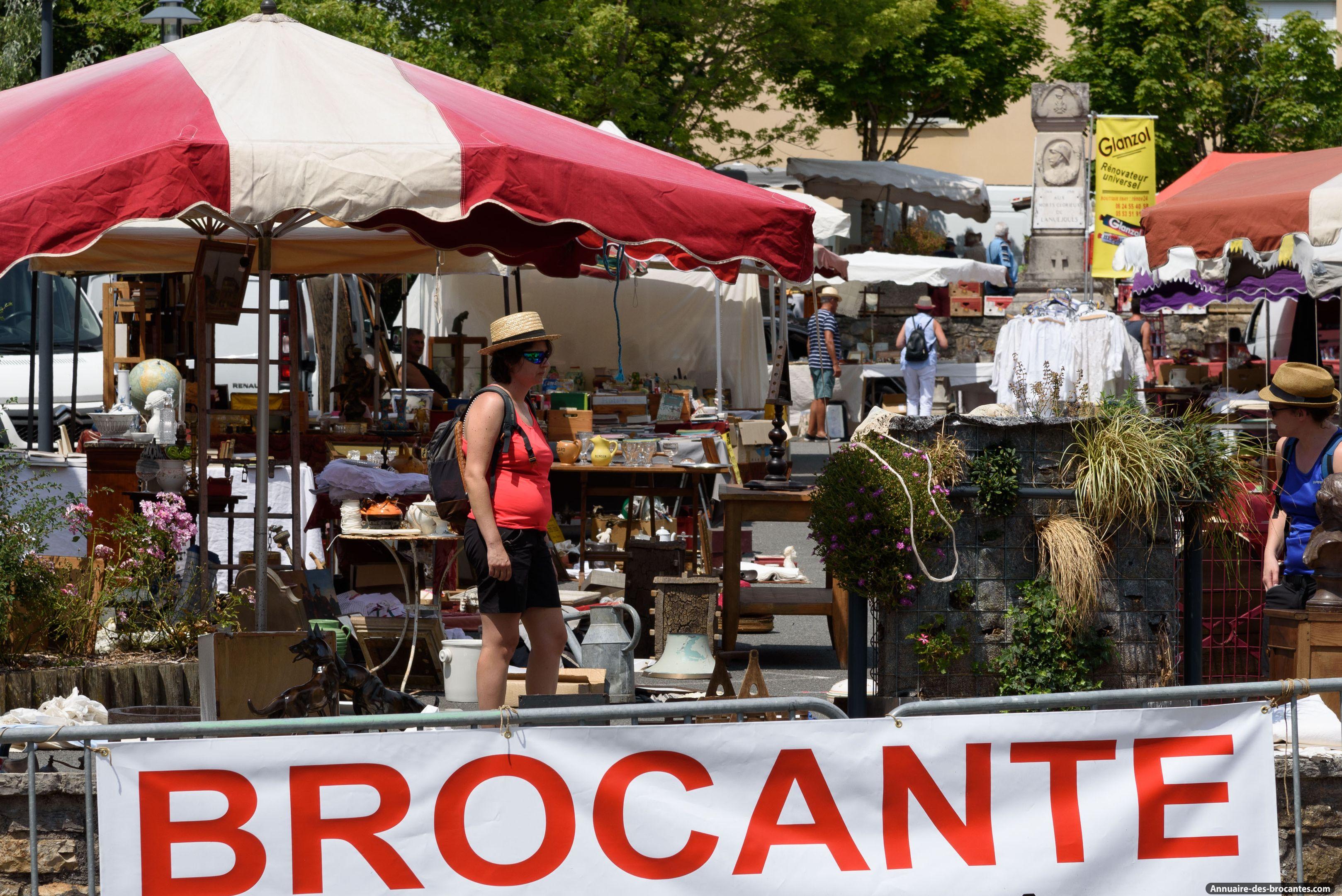 Affiche de Brocante à Lanuéjouls