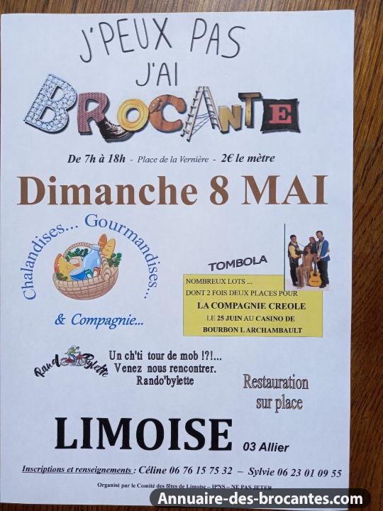 Affiche de Brocante à Limoise
