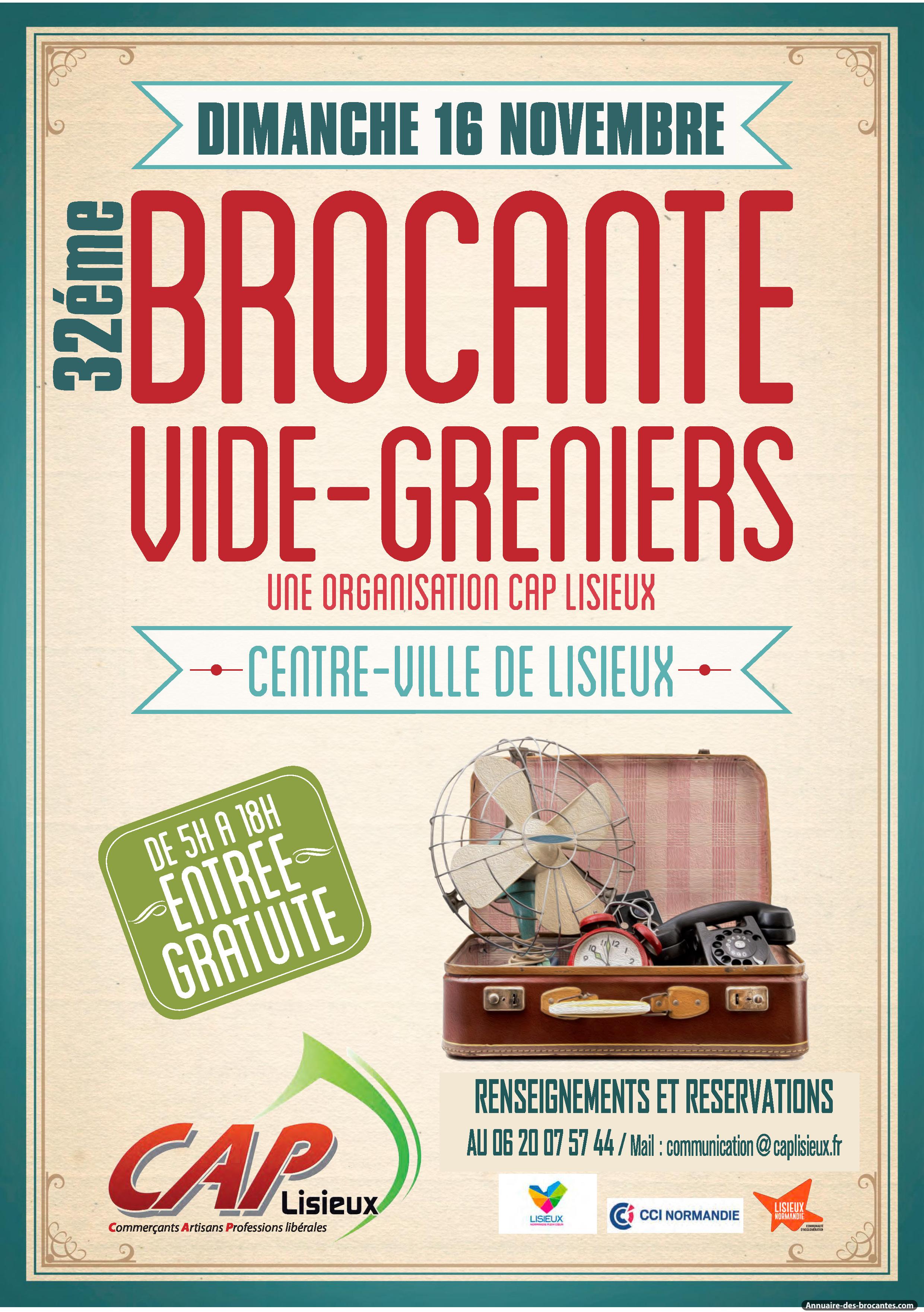 Affiche de Brocante à Lisieux