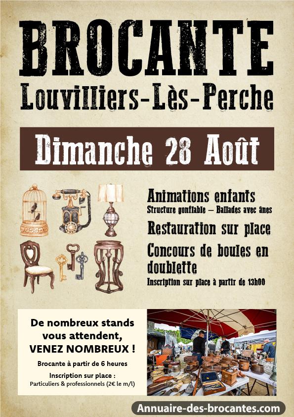 Affiche de Brocante à Louvilliers-lès-Perche
