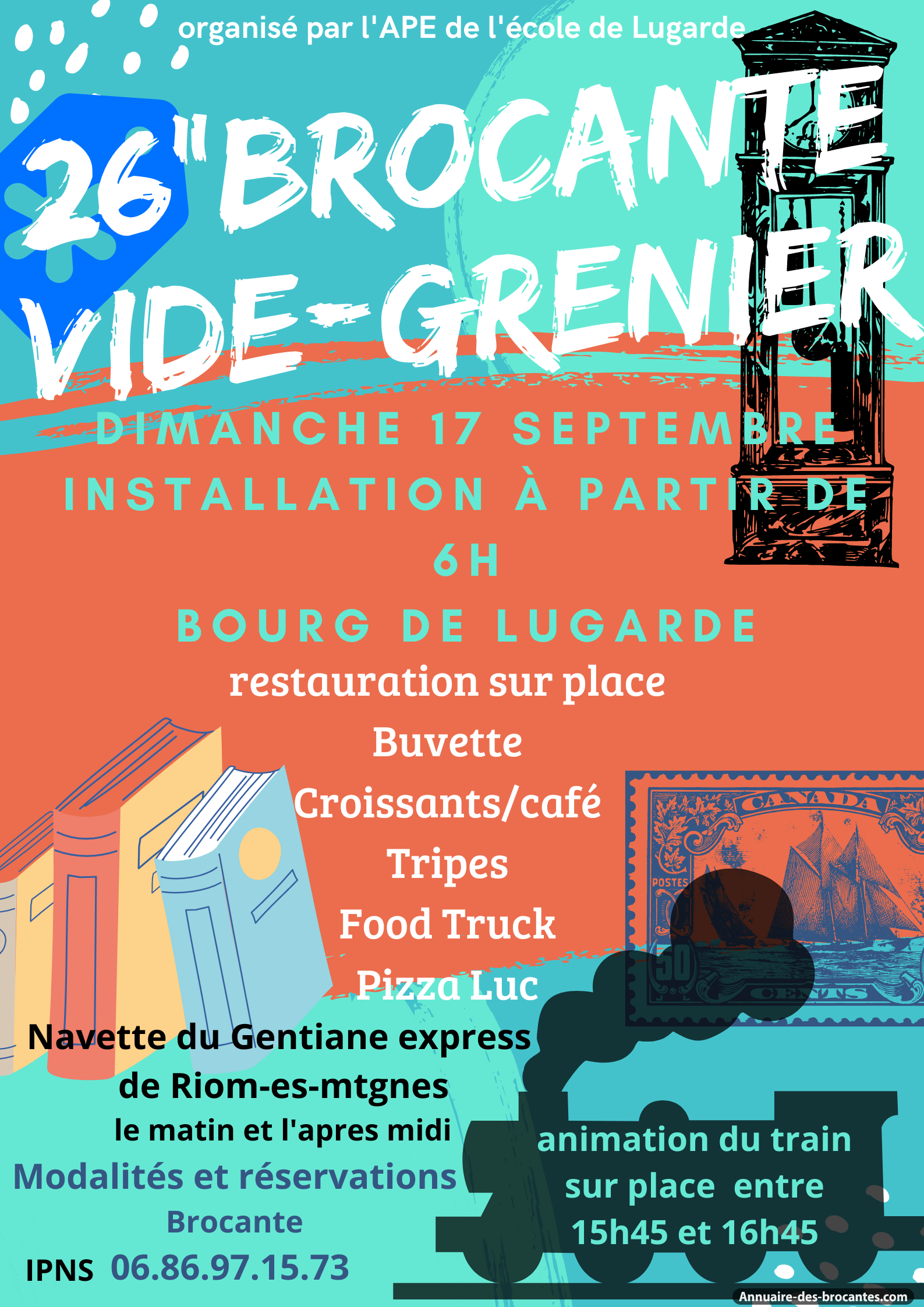 Affiche de Brocante à Lugarde