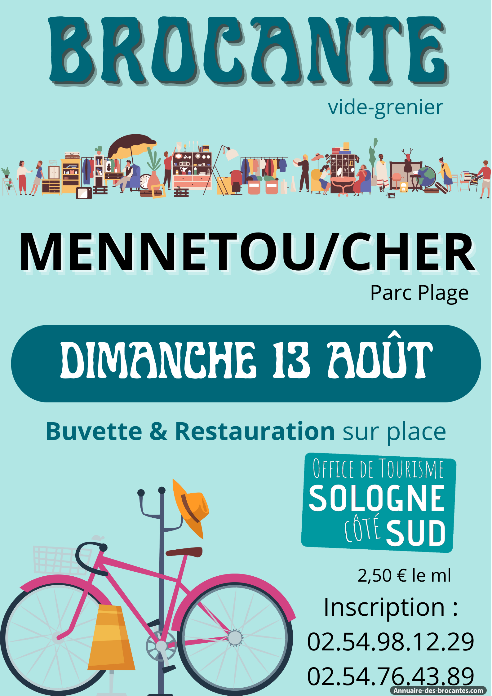 Affiche de Brocante à Mennetou-sur-Cher