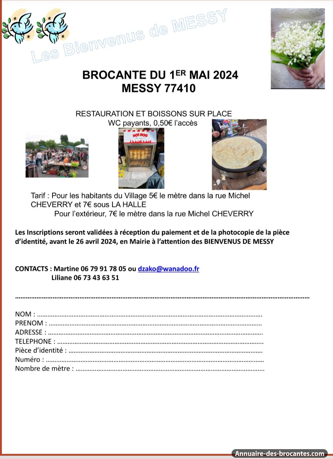 Affiche de Brocante à Messy