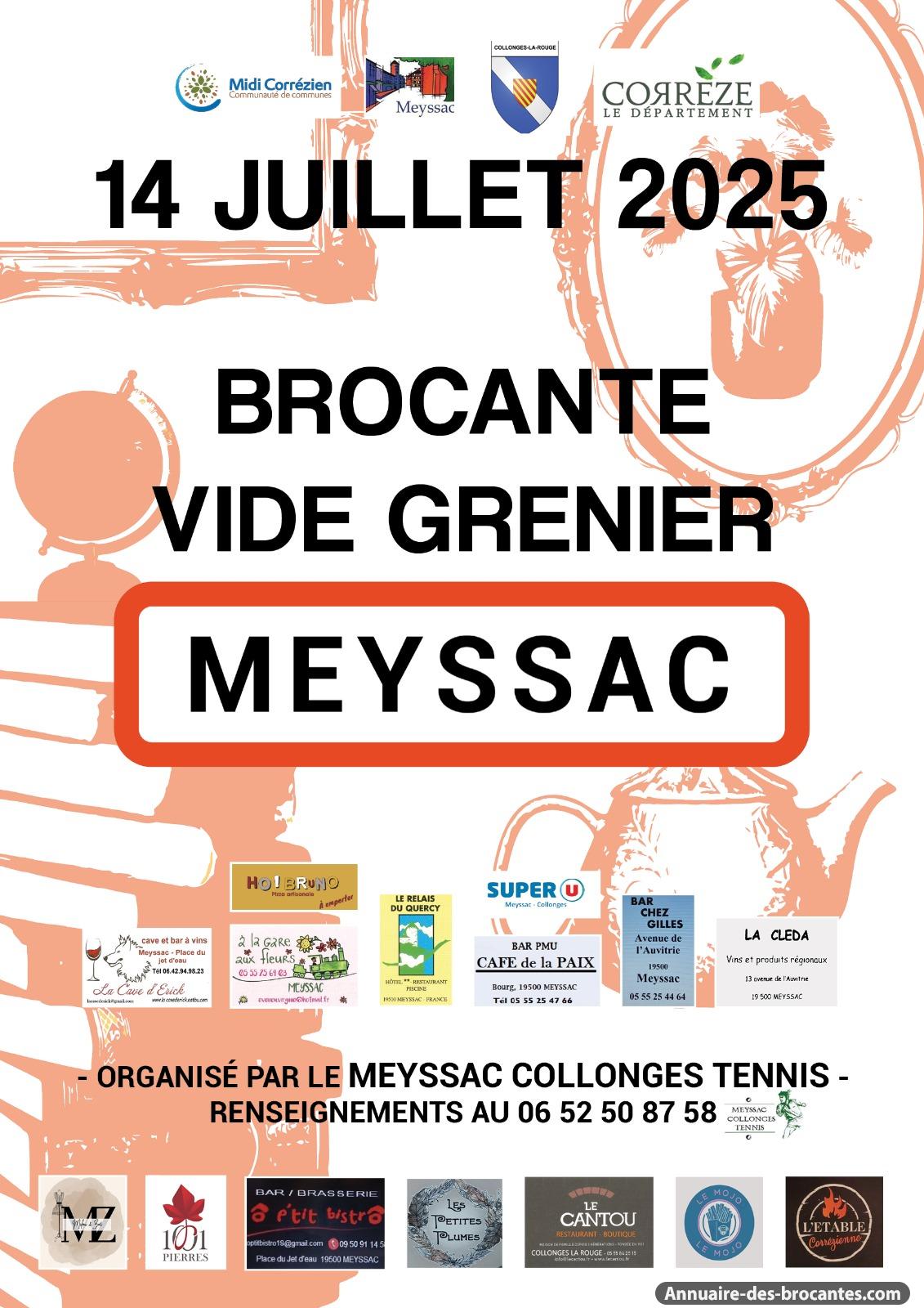 Affiche de Brocante à Meyssac