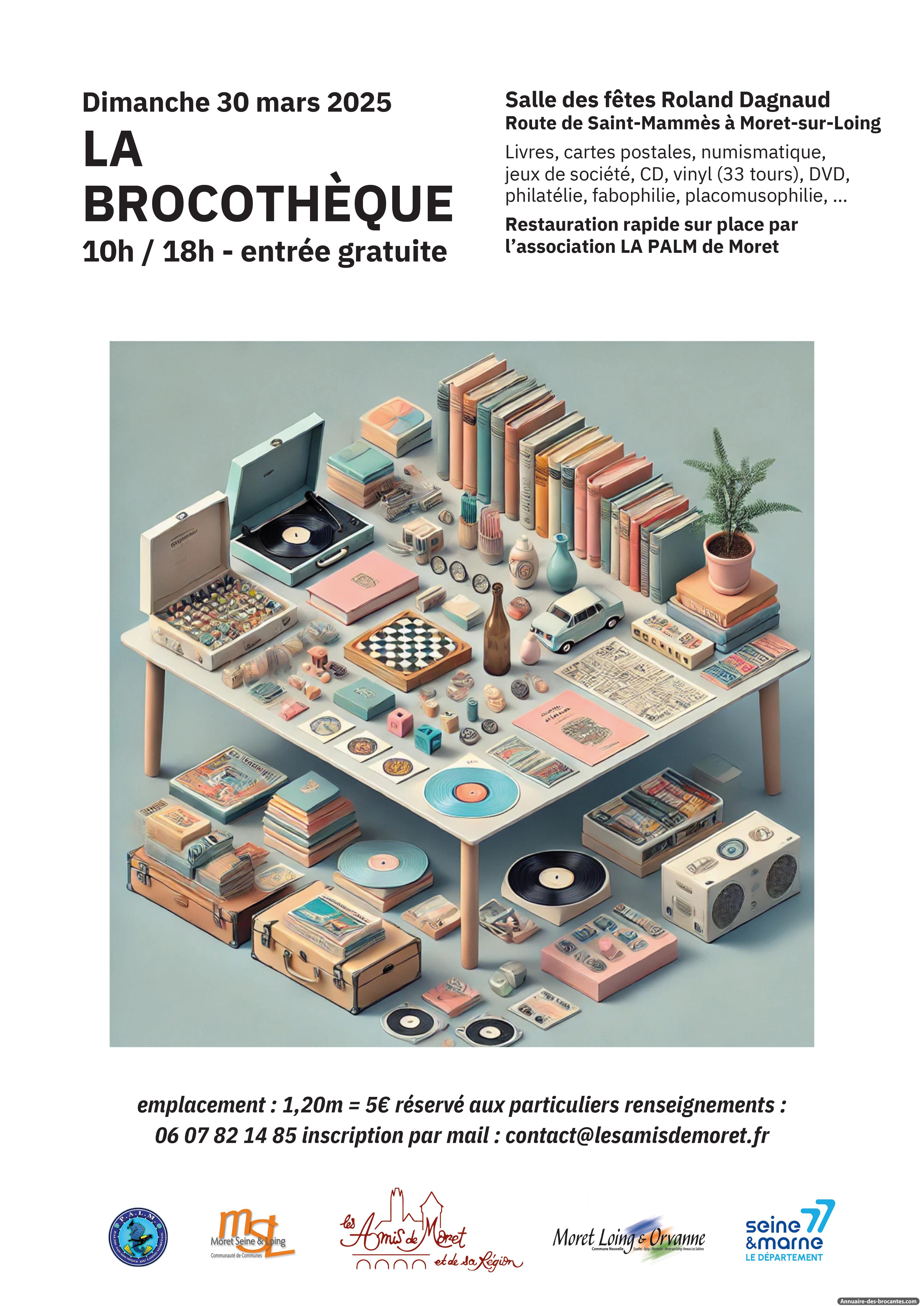 Affiche de Brocante à Moret-sur-Loing