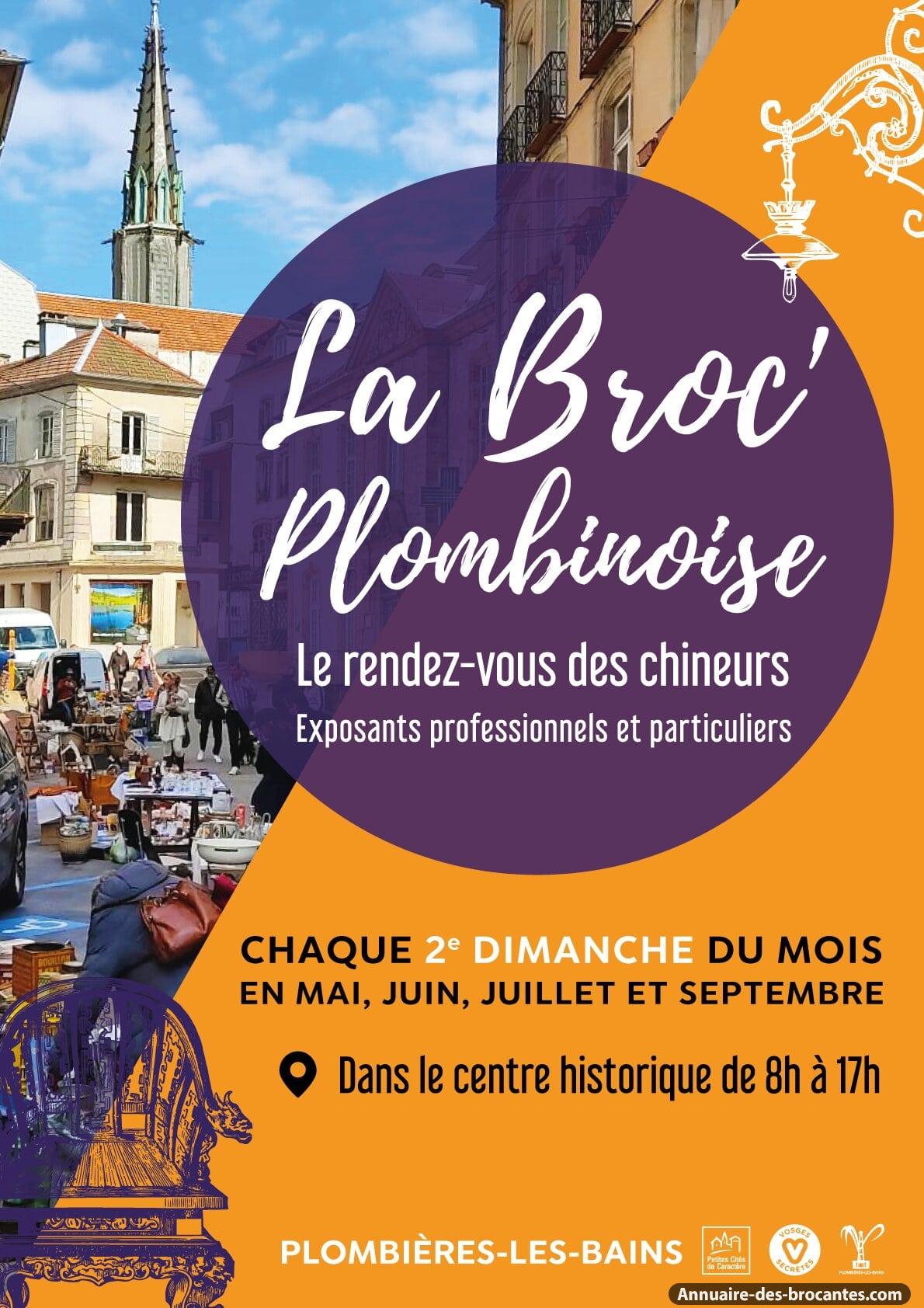 Affiche de Brocante à Plombières-les-Bains