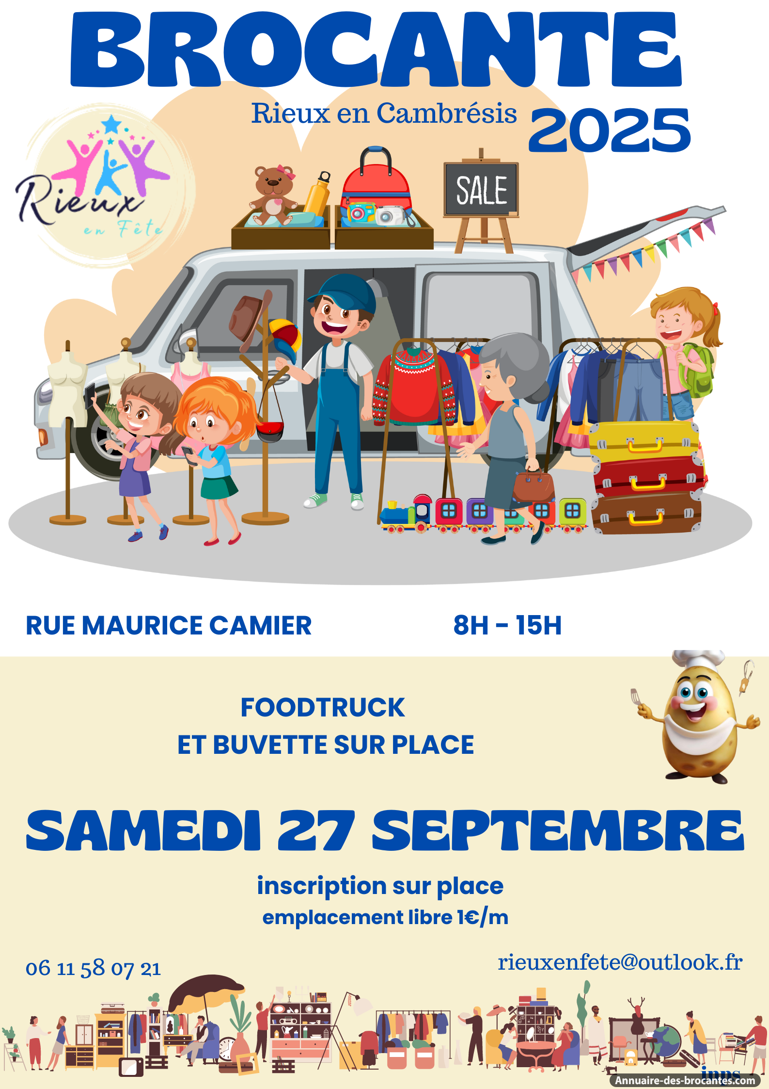 Affiche de Brocante à Rieux-en-Cambrésis