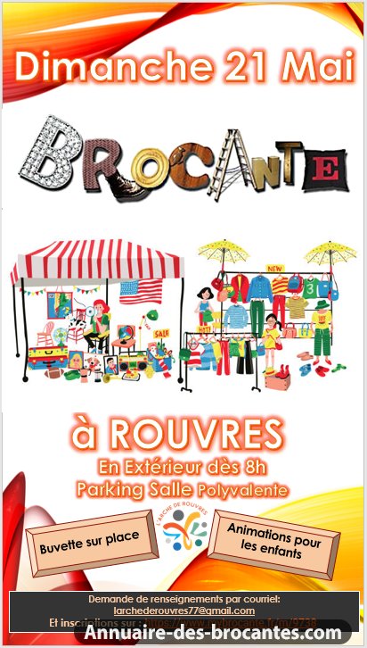 Affiche de Brocante à Rouvres