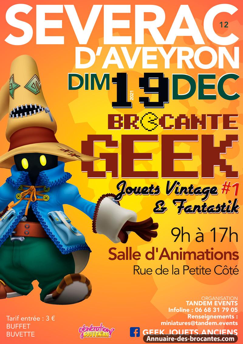 Affiche de Brocante à Sévérac-le-Château