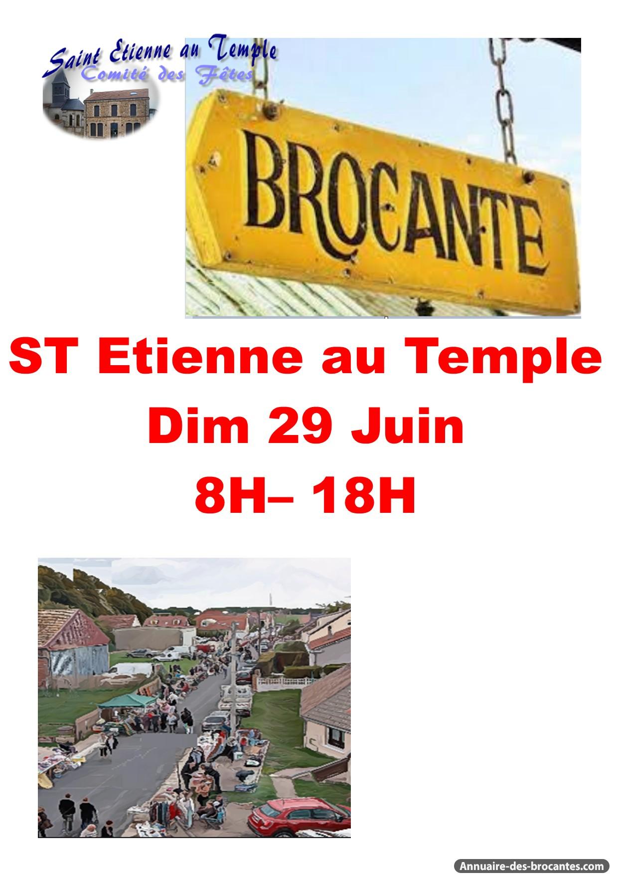Affiche de Brocante à Saint-Étienne-au-Temple