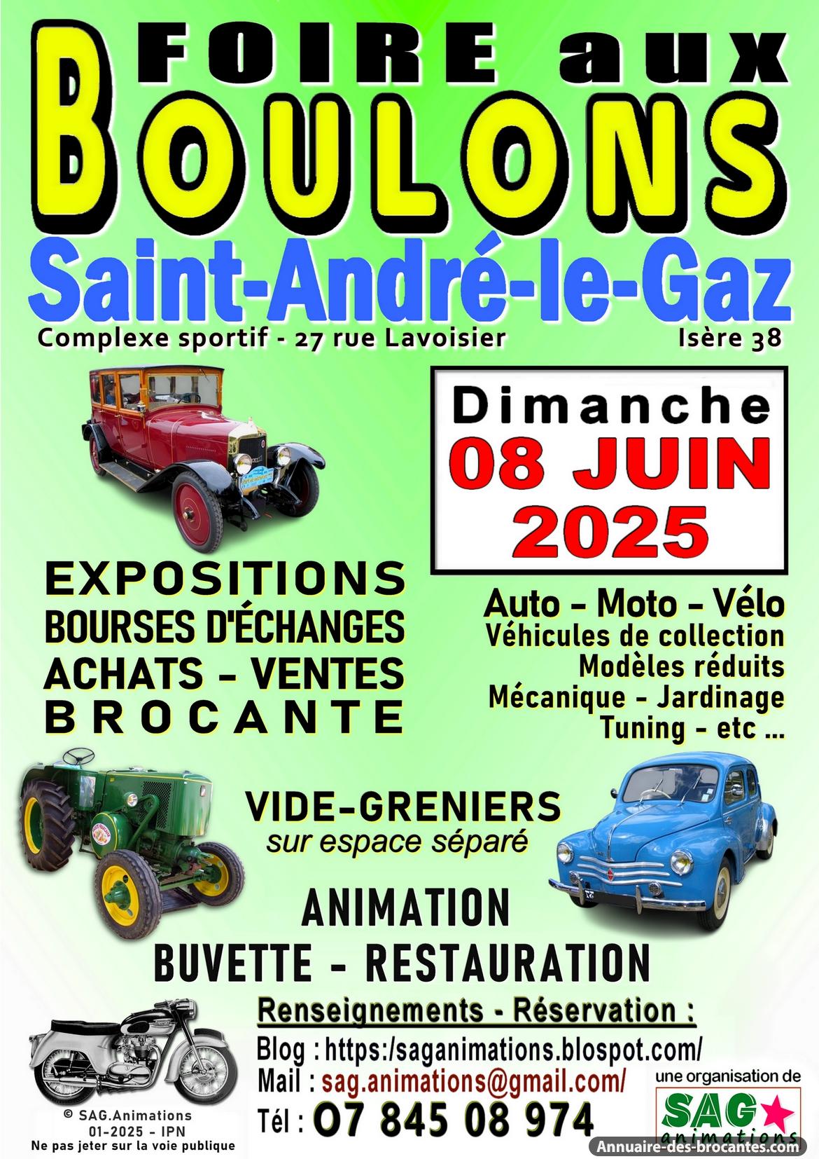 Affiche de Brocante à Saint-André-le-Gaz