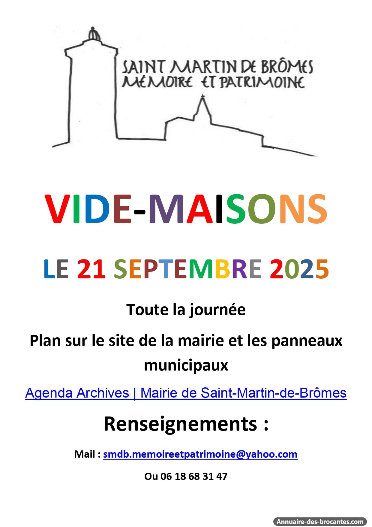 Affiche de Brocante à Saint-Martin-de-Brômes