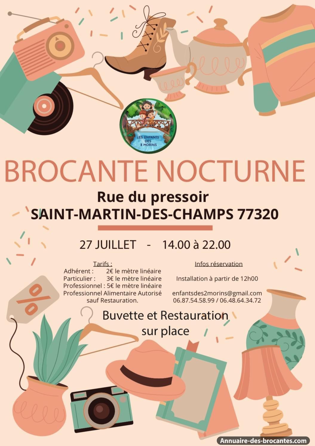Affiche de Brocante à Saint-Martin-des-Champs