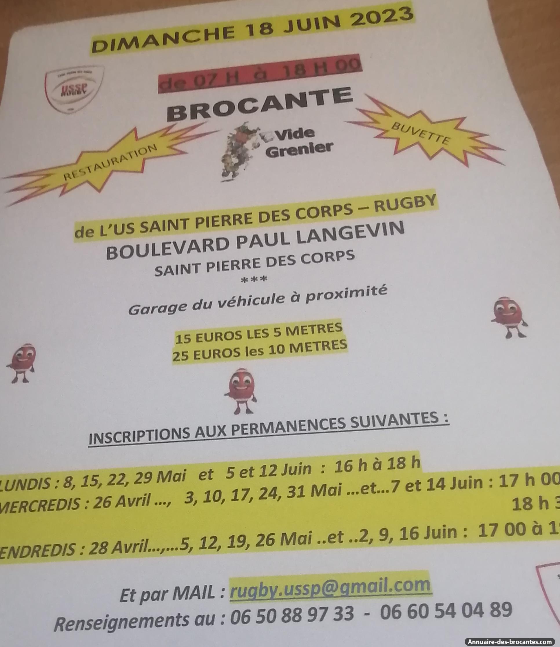 Affiche de Brocante à Saint-Pierre-des-Corps