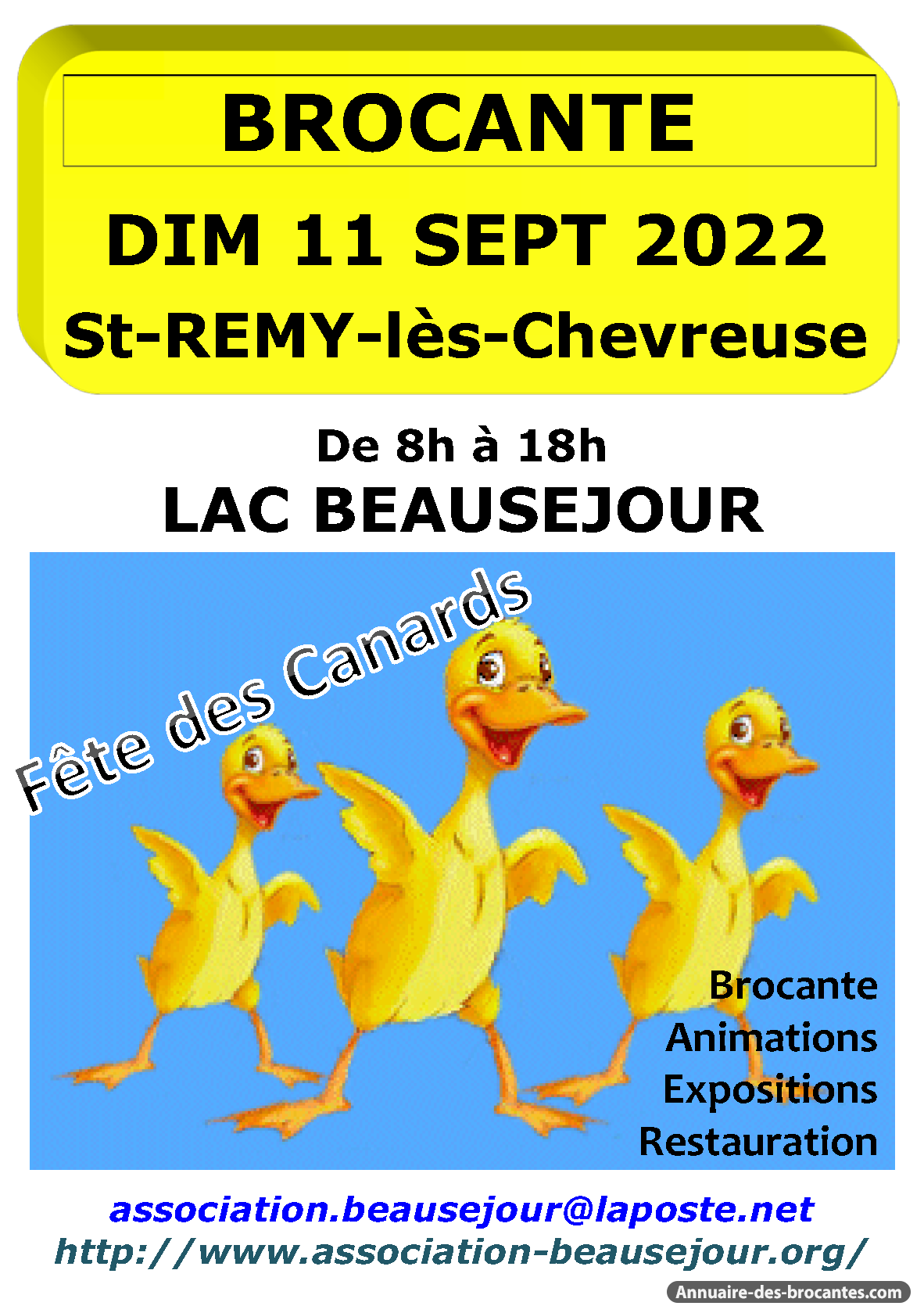 Affiche de Brocante à Saint-Rémy-lès-Chevreuse