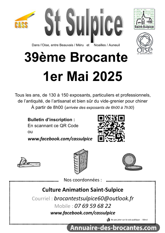 Affiche de Brocante à Saint-Sulpice
